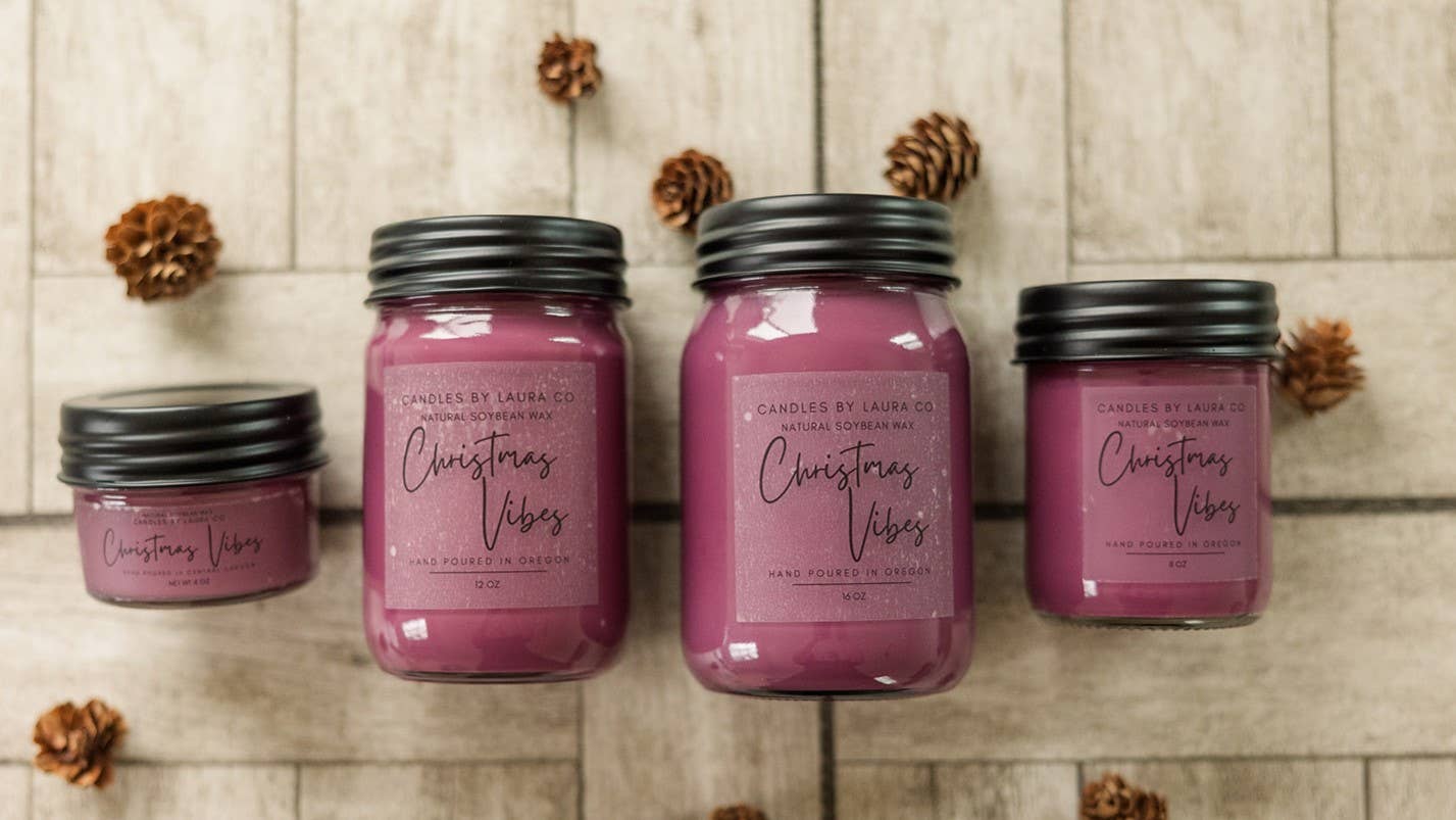 Christmas Vibes Soy Jar Candle