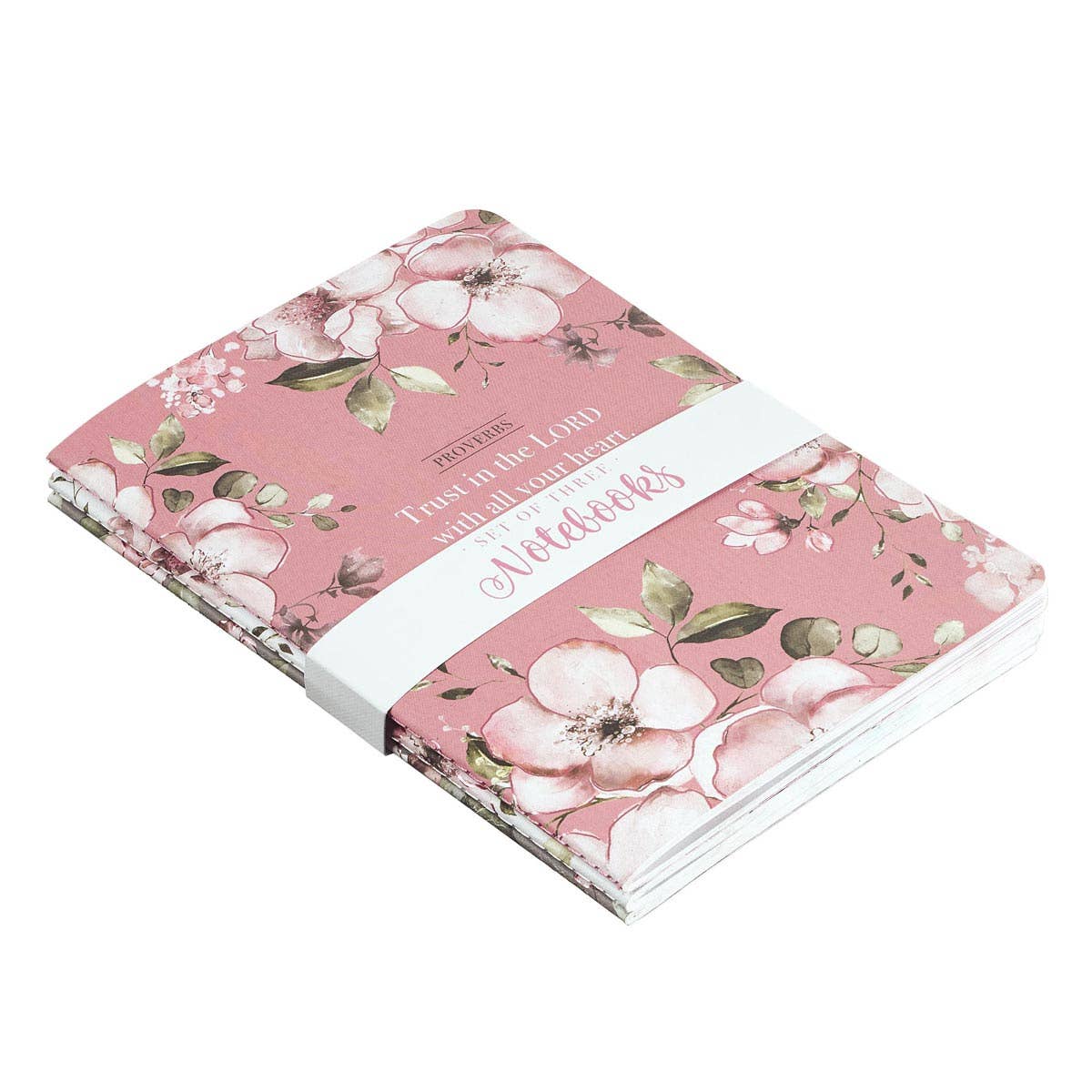 Notebook Set 3pc MD Pink, White Prov. 3:5, Gray
