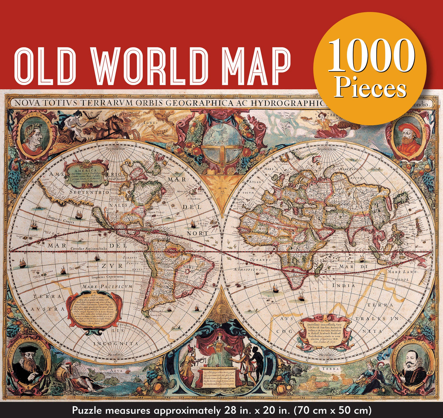 Old World Map Jigsaw Puzzle