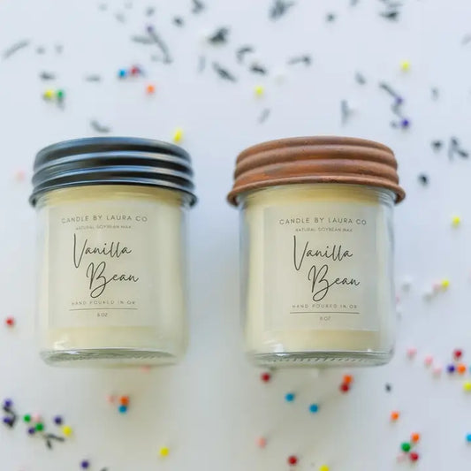 Vanilla Bean 8 oz Jar Candle