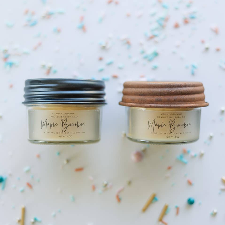 Maple Bourbon Soy Jar Candle