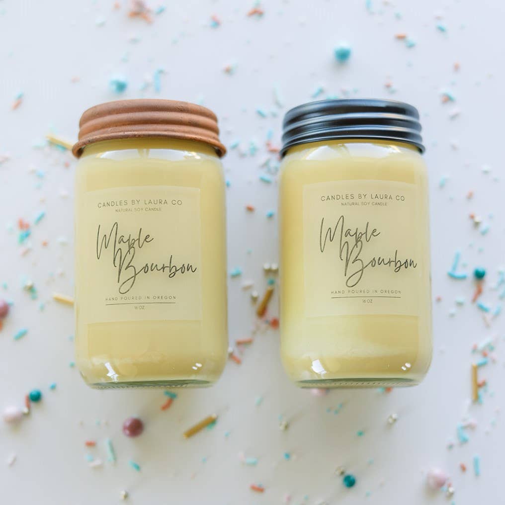 Maple Bourbon Soy Jar Candle
