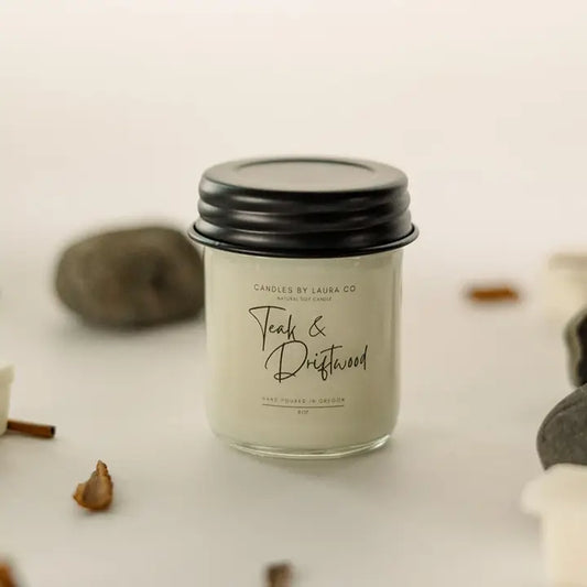 Teak & Driftwood 8 oz Jar Candle