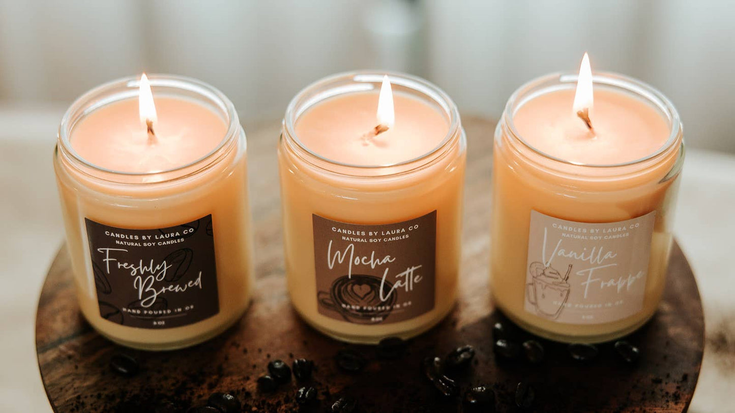 Coffee Shop 9 oz Soy Jar Collection