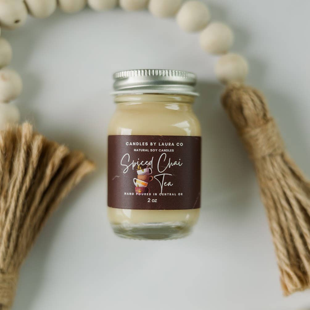 2 oz Teatime Mini Mason Soy Jar Candles