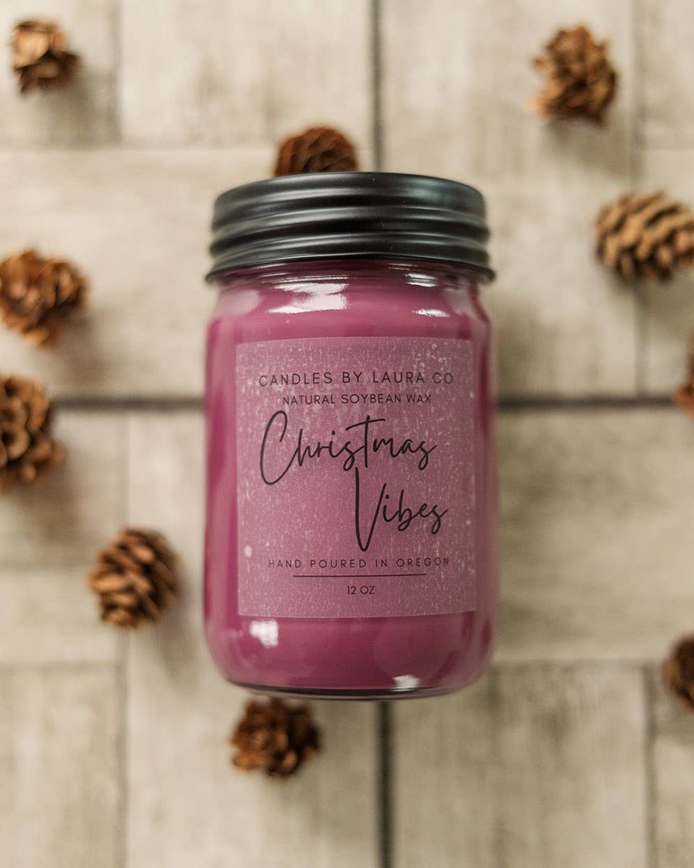 Christmas Vibes Soy Jar Candle