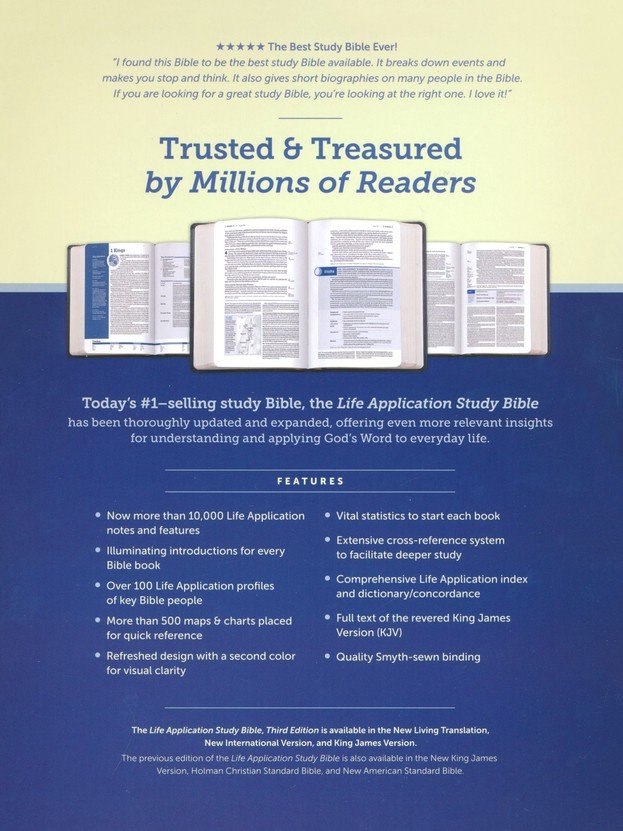 Life Application Study Bible (Black Bonded Leather)