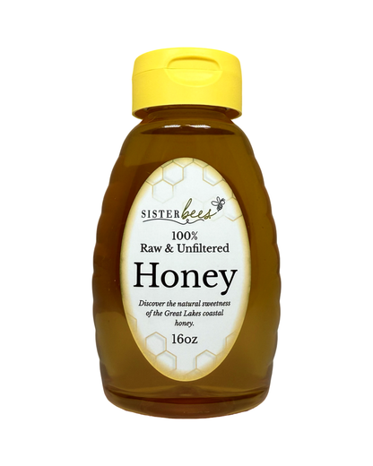 100% Raw Michigan Wildflower Honey 16 oz