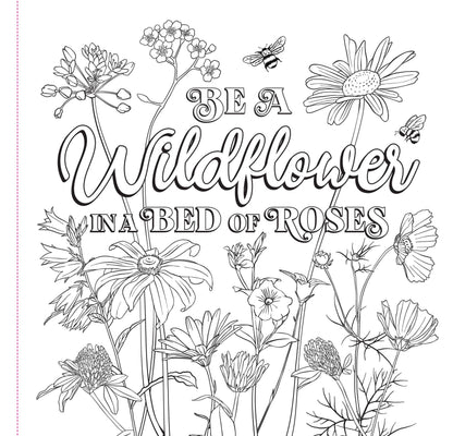 Wildflowers Adult Coloring Book