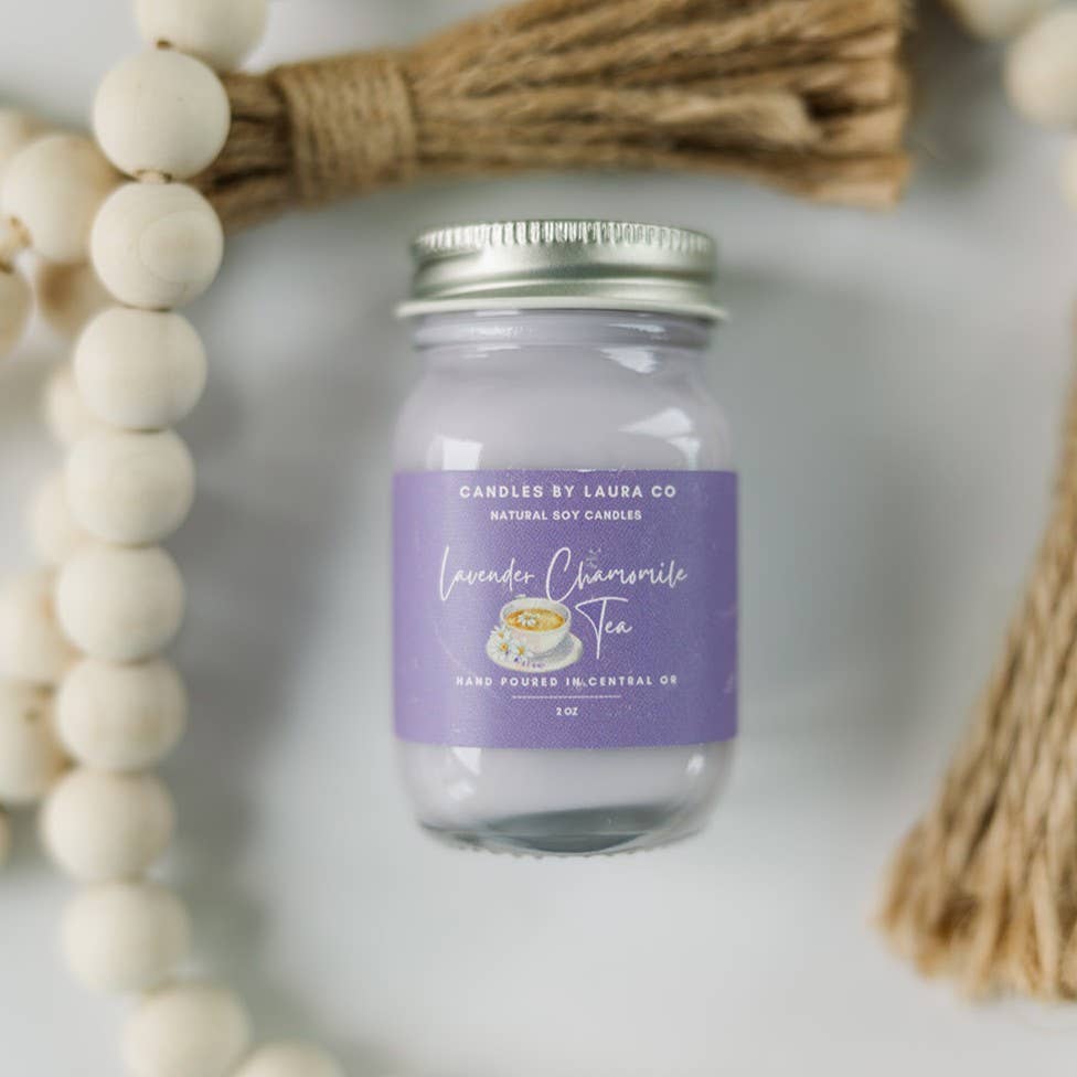 2 oz Teatime Mini Mason Soy Jar Candles