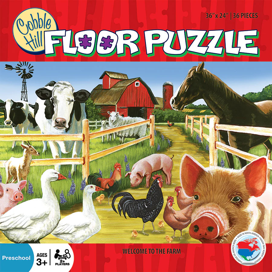 Cobble Hill Floor Puzzle "Welcome to the Farm"