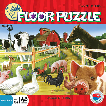 Cobble Hill Floor Puzzle "Welcome to the Farm"
