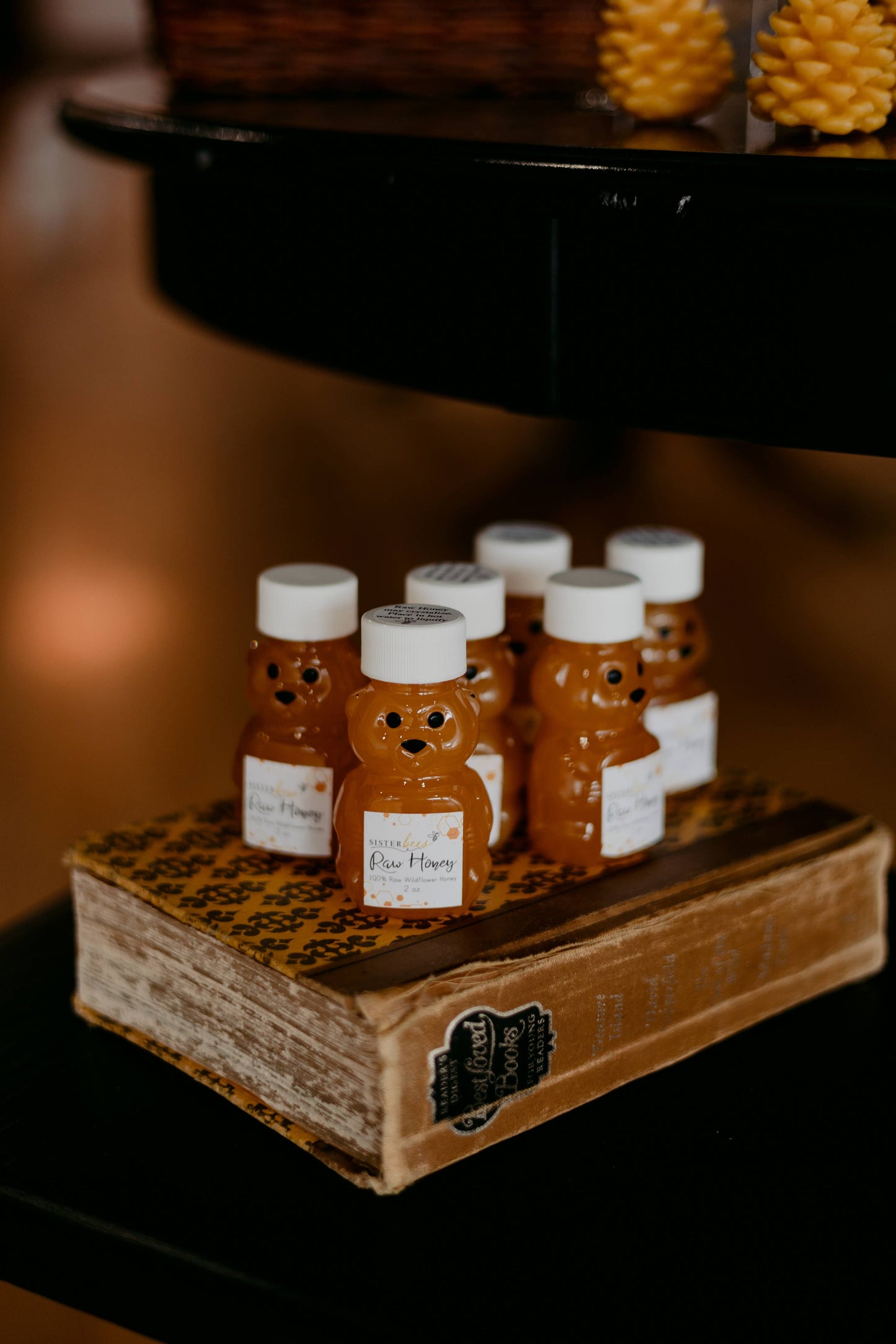 100% Raw Michigan Wildflower Honey 2oz Bear