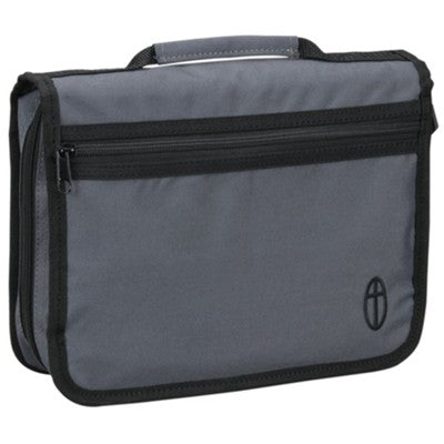 Wordkeeper Canvas Organizer Bible Cover, Gray, Large
