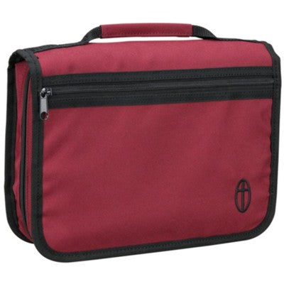 Wordkeeper Canvas Organizer Bible Cover, Burgundy, Large