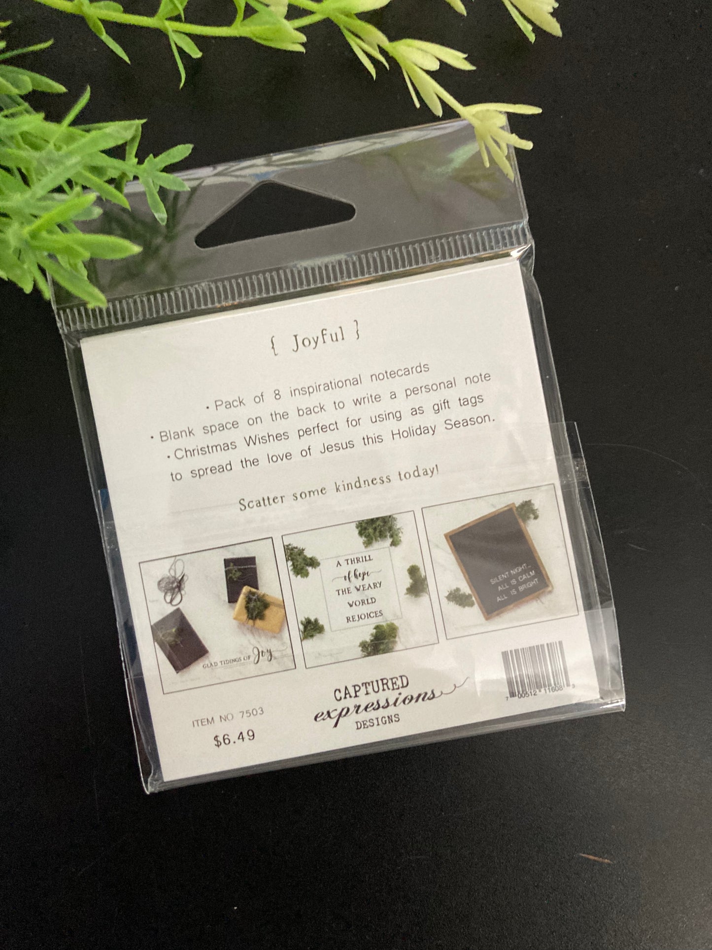 Inspirational Notecards - Joyful (Pack of 8)