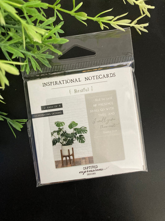 Inspirational Notecards - Restful (Pack of 8)