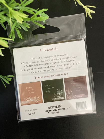 Inspirational Notecards - Prayerful (Pack of 8)