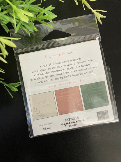 Inspirational Notecards - Compassionate (Pack of 8)