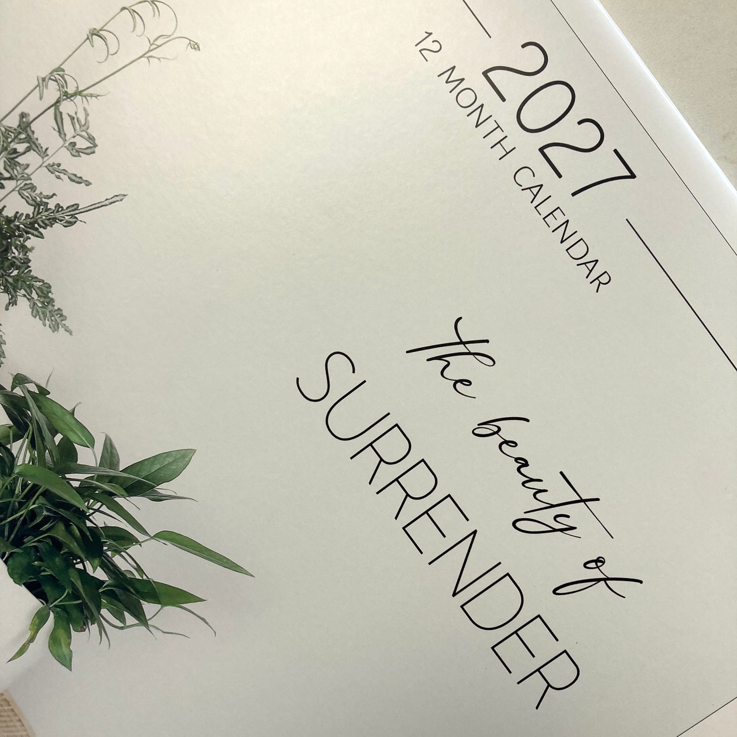 2027 The Beauty of Surrender Calendar