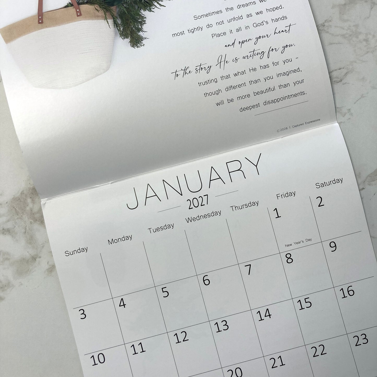 2027 The Beauty of Surrender Calendar