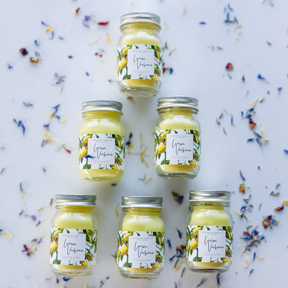 2 oz Mini Mason Lemon Verbena Soy Jar Candle