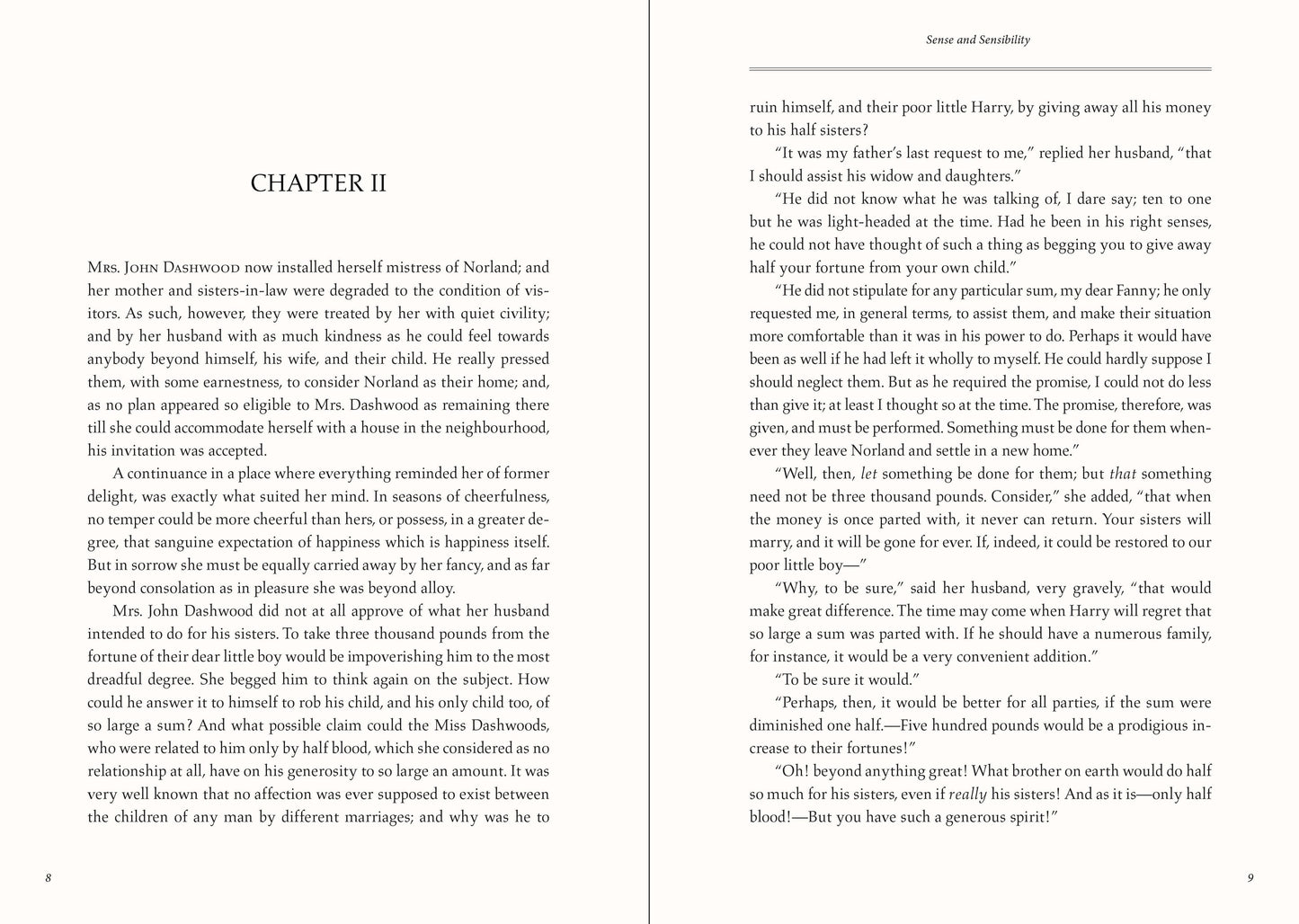 Sense and Sensibility
