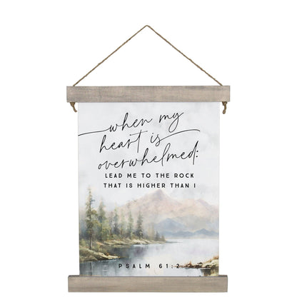 Psalm 61:2 Mountains - Hanging Canvas