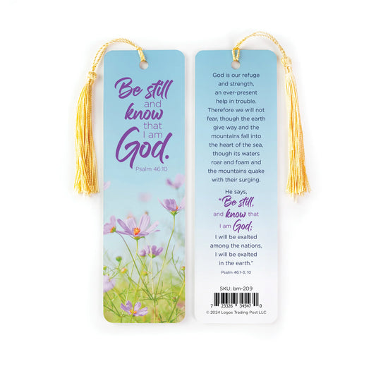 Tasseled Bookmark - Be Still and Know