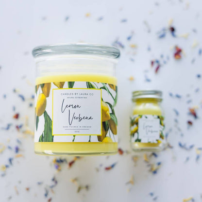2 oz Mini Mason Lemon Verbena Soy Jar Candle