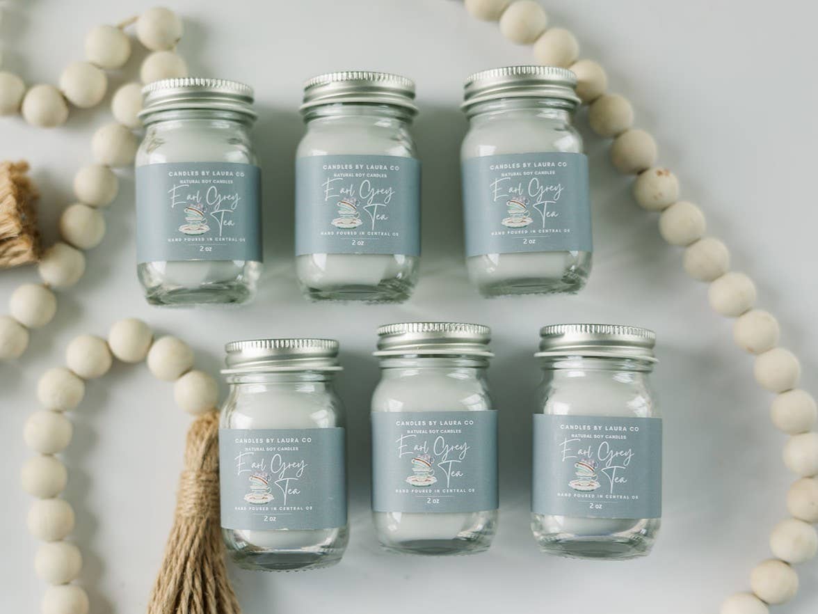2 oz Teatime Mini Mason Soy Jar Candles