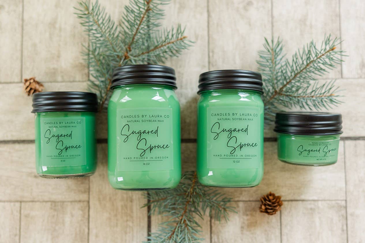Sugared Spruce Soy Jar Candle