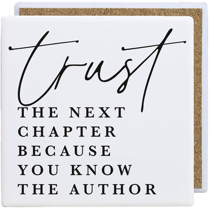 Trust Next Chapter - Creamic Coaster Squares