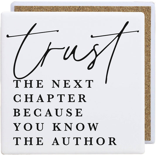 Trust Next Chapter - Creamic Coaster Squares