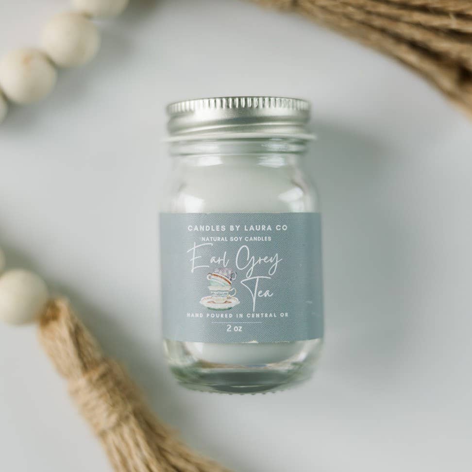 2 oz Teatime Mini Mason Soy Jar Candles