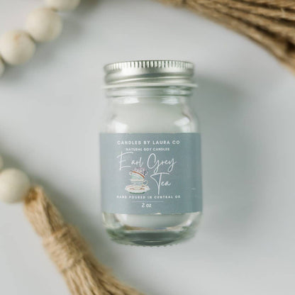 2 oz Teatime Mini Mason Soy Jar Candles