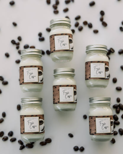 2 oz Mini Mason Fresh Coffee Soy Jar Candle