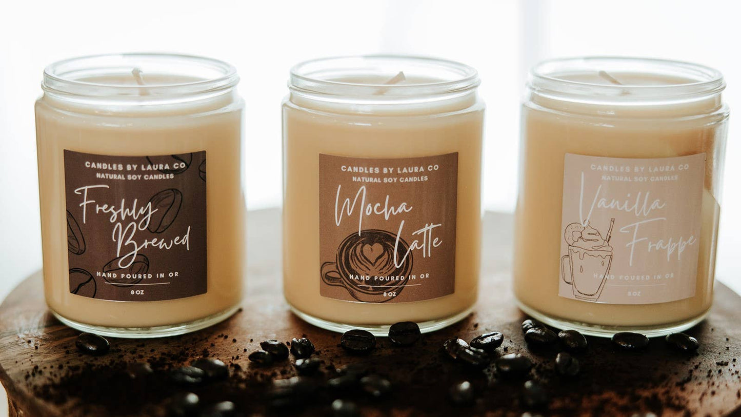 Coffee Shop 9 oz Soy Jar Collection