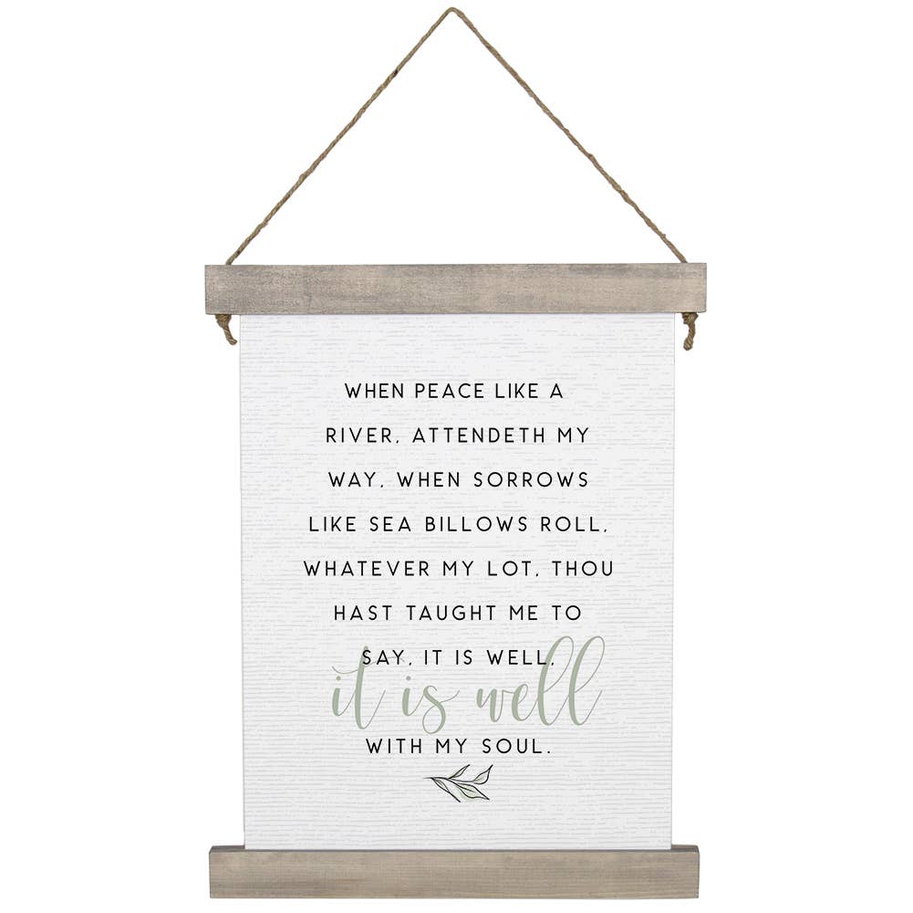 It Is Well Soul  - Hanging Canvas