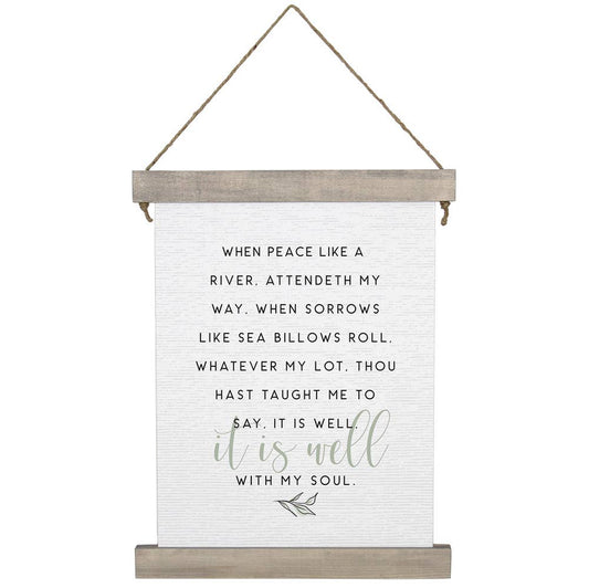 It Is Well Soul  - Hanging Canvas