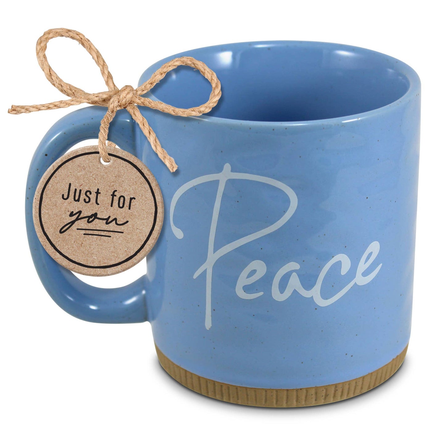 LCP Mug Powerful Words Peace Lt Blue 16 Oz.
