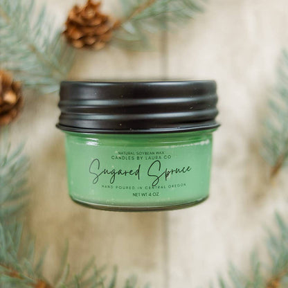 Sugared Spruce Soy Jar Candle