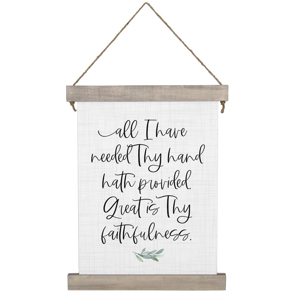 Great Is Thy Faithfulness - Hanging Canvas