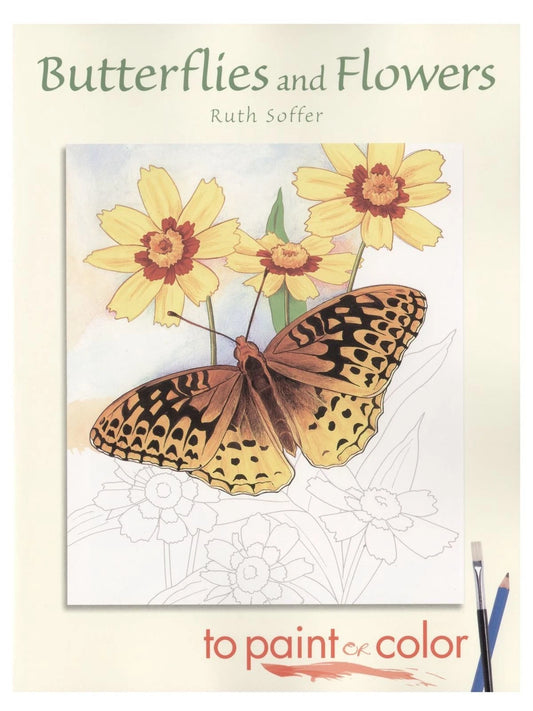 Butterflies & Flowers to Paint or Color