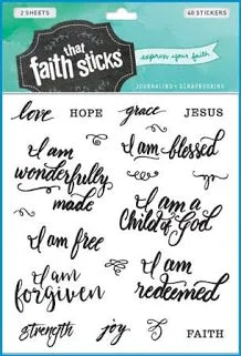 Faith that Sticks Stickers - Who I am in Christ
